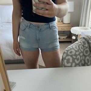Pacsun mid rise super stretch shortie Jean shorts